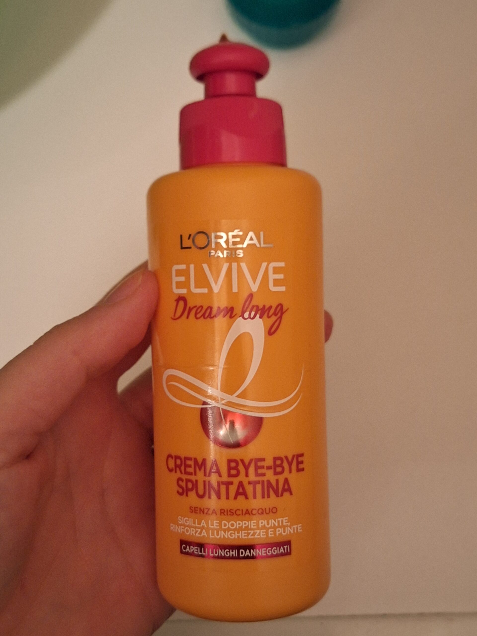 L’Oréal Paris Elvive Dream Long Bye-Bye Creme – Ohne Ausspülen, Für Langes, Geschädigtes Haar, 200 Ml