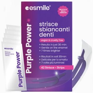 Purple Whitening Strips Strisce Sbiancanti - esmile